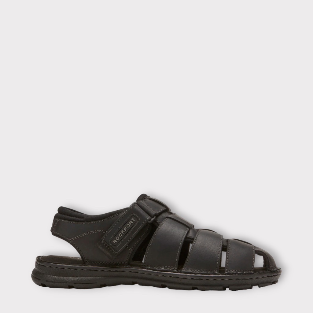 Rockport Men's Darwyn Fishermen, Black Leather. Ci5688